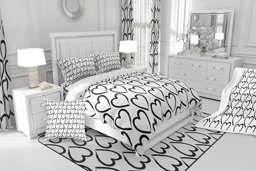 Erosebridal Love Duvet Cover Heart Shaped Set Twin