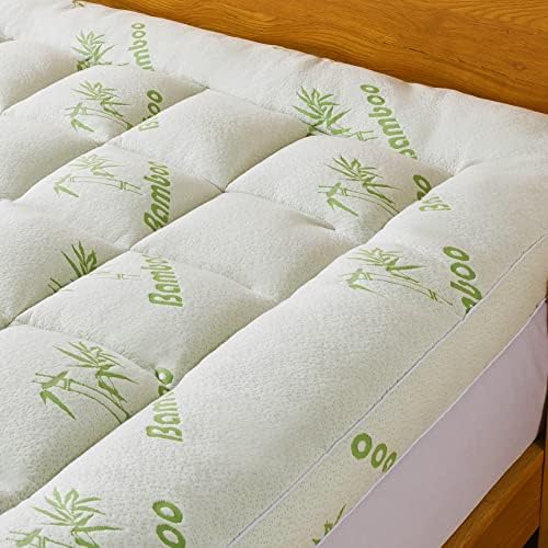 NALUKA Bamboo Viscose Mattress Topper King Size 1