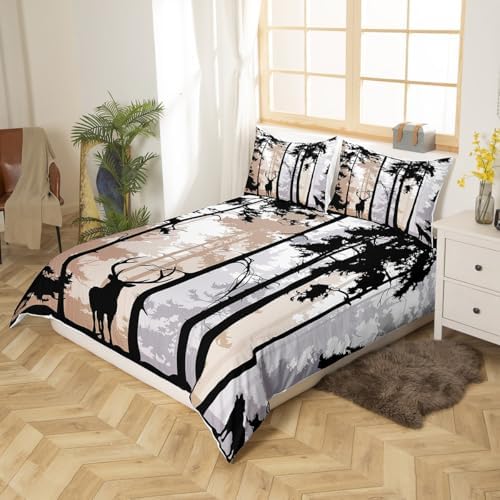 Erosebridal Rustic Deer Duvet Set for Kids
