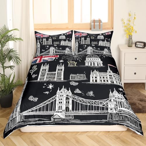 Feelyou Girls Big Ben Duvet Cover Set 1