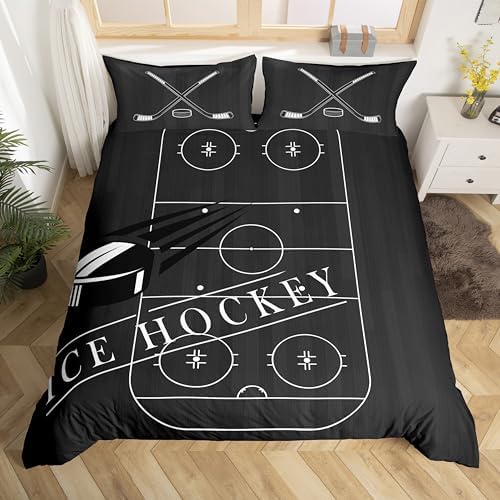 Erosebridal Ice Hockey Comforter Cover Set
