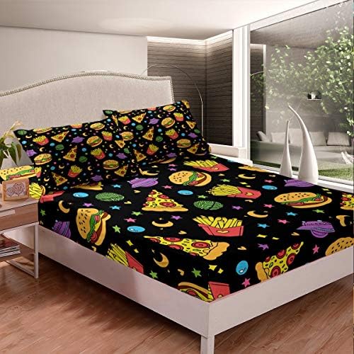 Feelyou Fast Food Bedding Set Twin Size