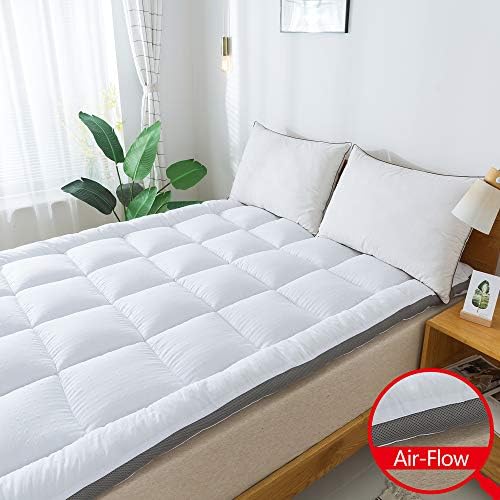 SUFUEE Mattress Topper Twin - 2inch Extra Thick Luxury Down Alternative Pillow Top