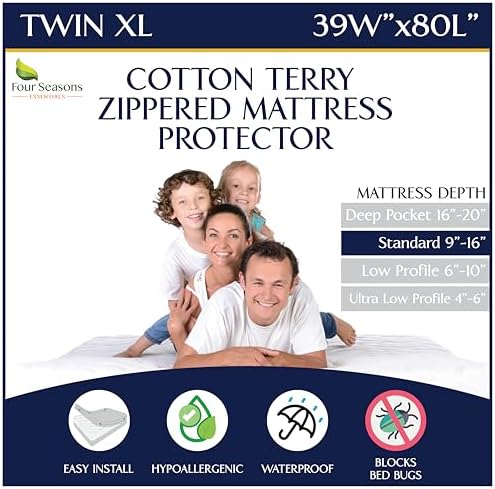Four Seasons Essentials Twin XL Mattress Encasement 1