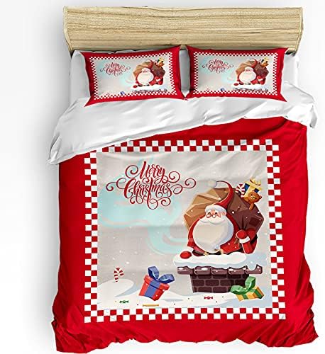 LooPoP Christmas Duvet Cover Set 3 Piece California King 1