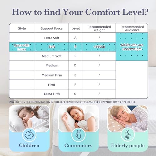 SINWEEK 3 Inch Gel Memory Foam Mattress Topper King Size