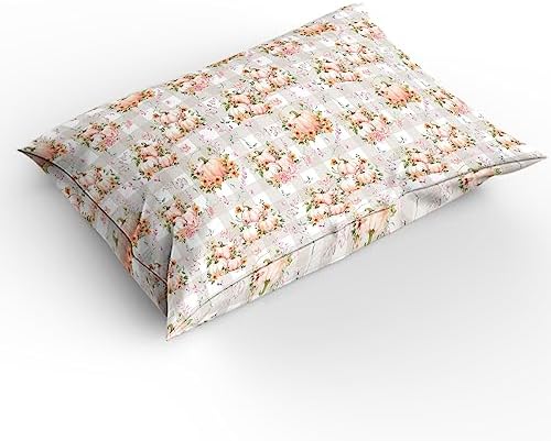 LooPoP Pink Pumpkin Duvet Cover Set 3PCS California King