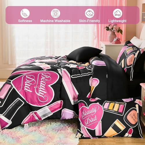 Anibedding Girls Twin Bedding Set 6 Pieces