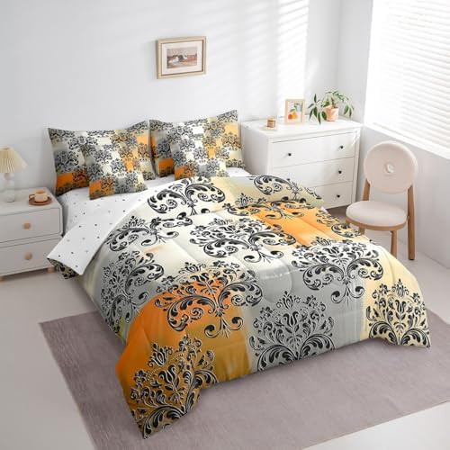 Erosebridal Abstract Art Bedding Set Twin Size 7 Pieces