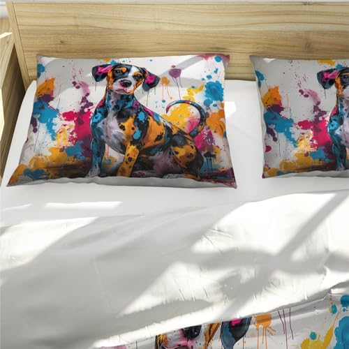 HOBBOY Dog Duvet Cover Set 3pc Twin XL