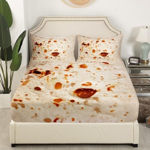 Feelyou Burrito Bedding Set Ultra Soft 3D Print 3Pcs