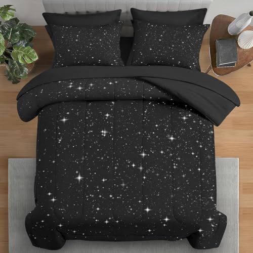 Pamnest Comforter Set Twin Size 5 Pcs Starry Deep Bedding