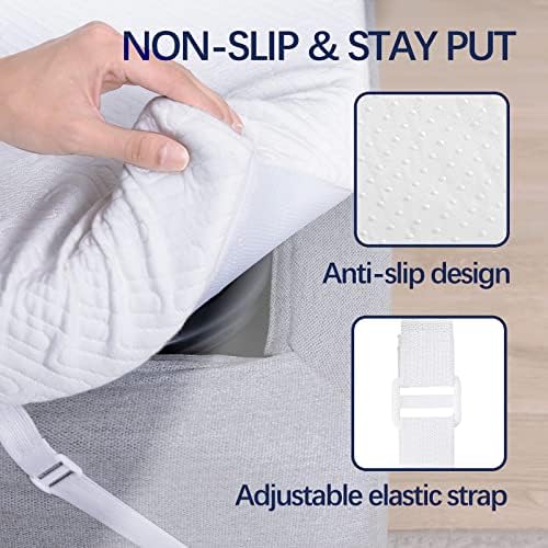 VALUXE 3 Inch Gel Memory Foam Mattress Topper Twin Size