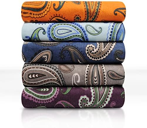 Superior Premium Cotton Flannel Duvet Cover Set - Grey Paisley FullQueen