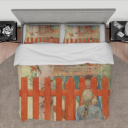 RIVINE Kids Duvet Cover Set 3 Pieces with 4 Ties Twin XL