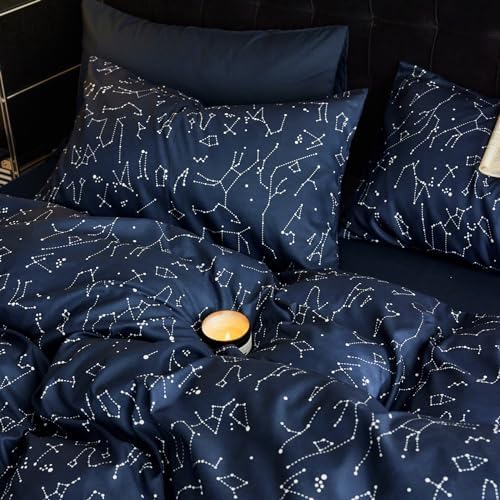 Wake In Cloud Duvet Cover Set - Galaxy Space Constellation Stars
