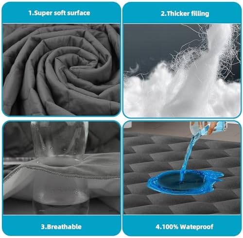 Kmall Waterproof King Mattress Protector with Deep Pocket