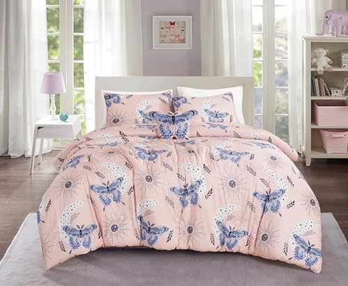 Chezmoi Collection Mystical Butterfly Comforter Set
