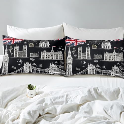 Feelyou Girls Big Ben Duvet Cover Set 1