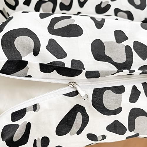 LAYENJOY Leopard Duvet Cover Set Twin 3PCS