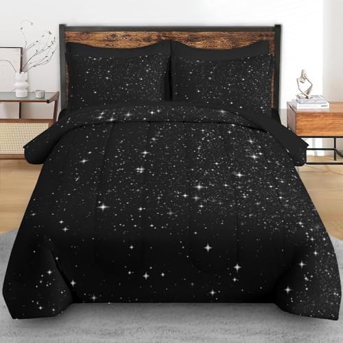 Pamnest Comforter Set Twin Size 5 Pcs Starry Deep Bedding