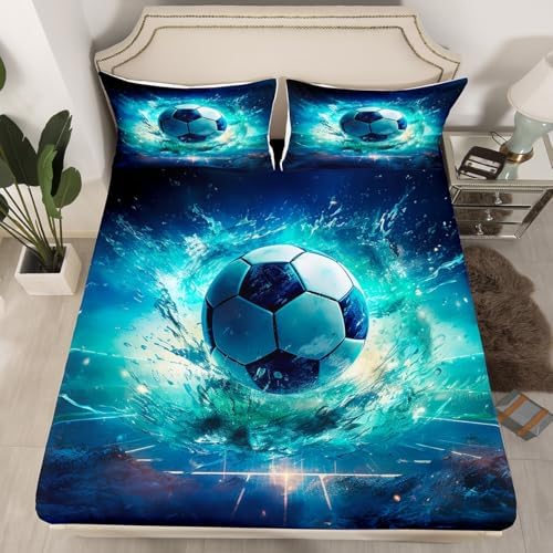 Feelyou Kids Soccer Bedding Set Full Size