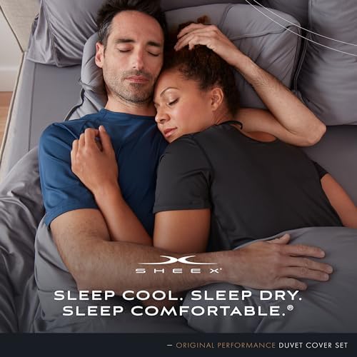 SHEEX Original Performance Cooling Duvet Cover Set Navy
