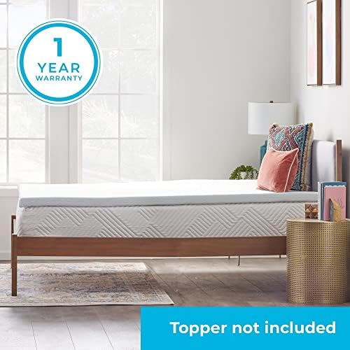 Linenspa 2 Inch Mattress Topper Cover - White