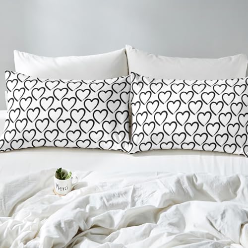 Erosebridal Love Duvet Cover Heart Shaped Set Twin