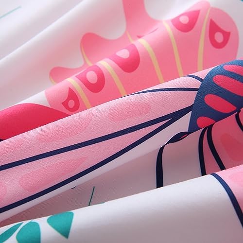 Girls Butterfly Comforter Set 3 Piece Full Size Kids Bedding