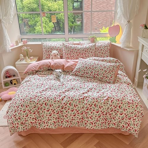BlueBlue Cherry Kids Duvet Cover Set Twin