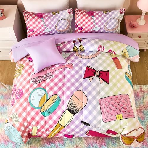 Anibedding Girls Comforter Set 6-Piece Bed in a Bag