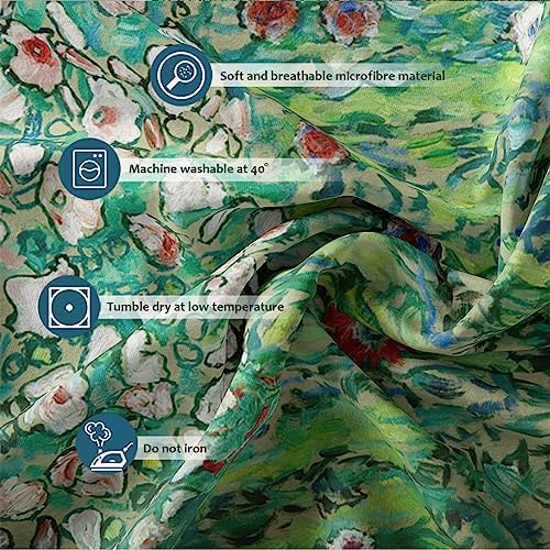 HOBBOY Garden Floral 3pc Duvet Cover Set with Pillow Shams