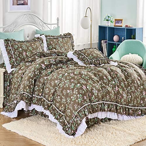 FADFAY Shabby Floral Duvet Cover Set Twin XL