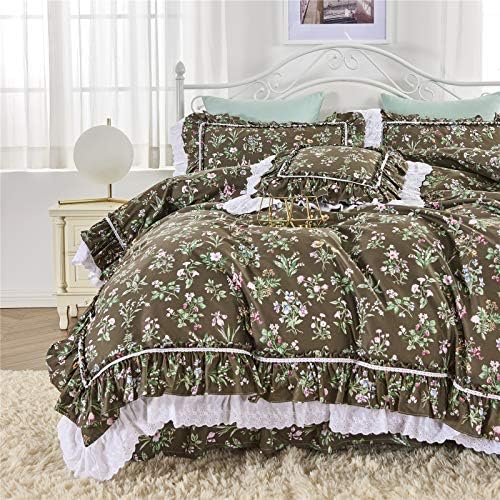 FADFAY Shabby Floral Duvet Cover Set Twin XL