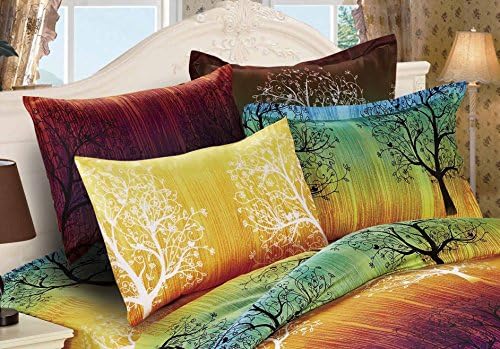 Swanson Beddings Rainbow Tree Duvet Cover Set 7pc