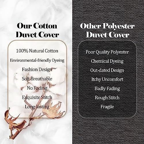 Castle Fairy Nature Cotton Duvet Cover Set Queen Size 3 Piece