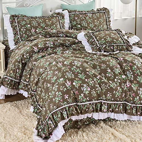 FADFAY Shabby Floral Duvet Cover Set Twin XL