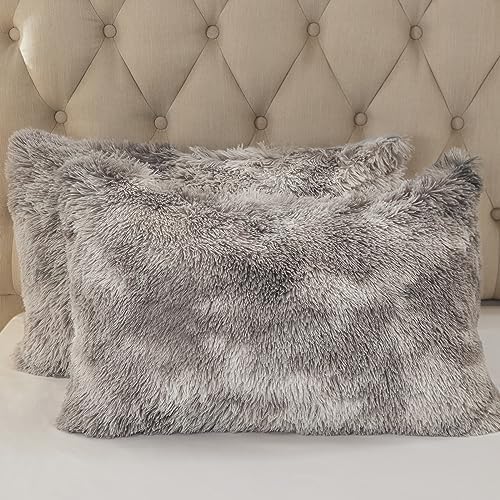 EMME Plush Fuzzy Twin Duvet Cover Set with Pillow Case 1