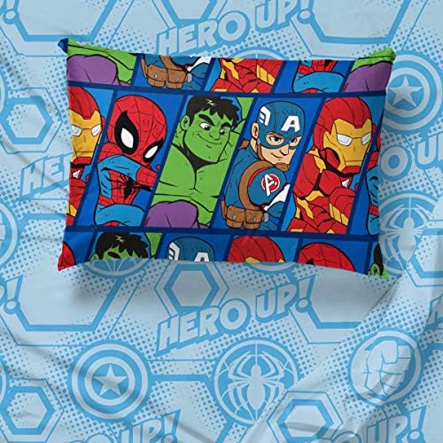 Jay Franco Marvel Super Hero Adventures 4Piece Toddler Bed Set 1