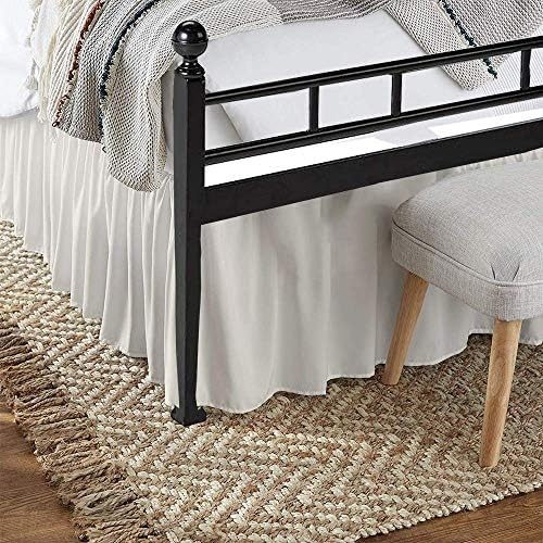 Neem Linen Ruffle Gathered Bed Skirt Queen Size